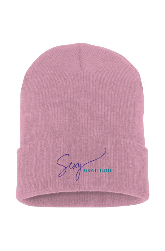 Sexy Gratitude Cuffed Beanie